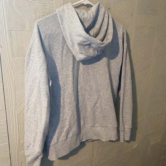 Women's Light Grey Zip Up Hoodie - Picture 5 of 6